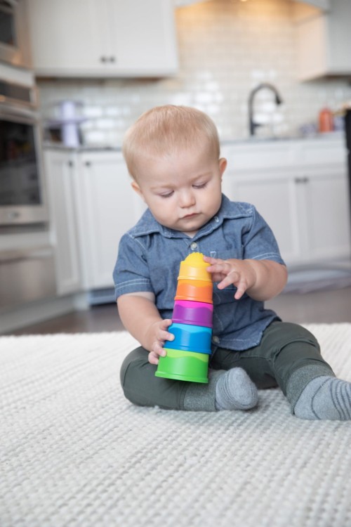 Bąbelki Dimpl - wieża - Fat Brain Toys 5