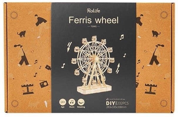 Diabelski młyn pozytywka drewniany model 3D Robotime 2