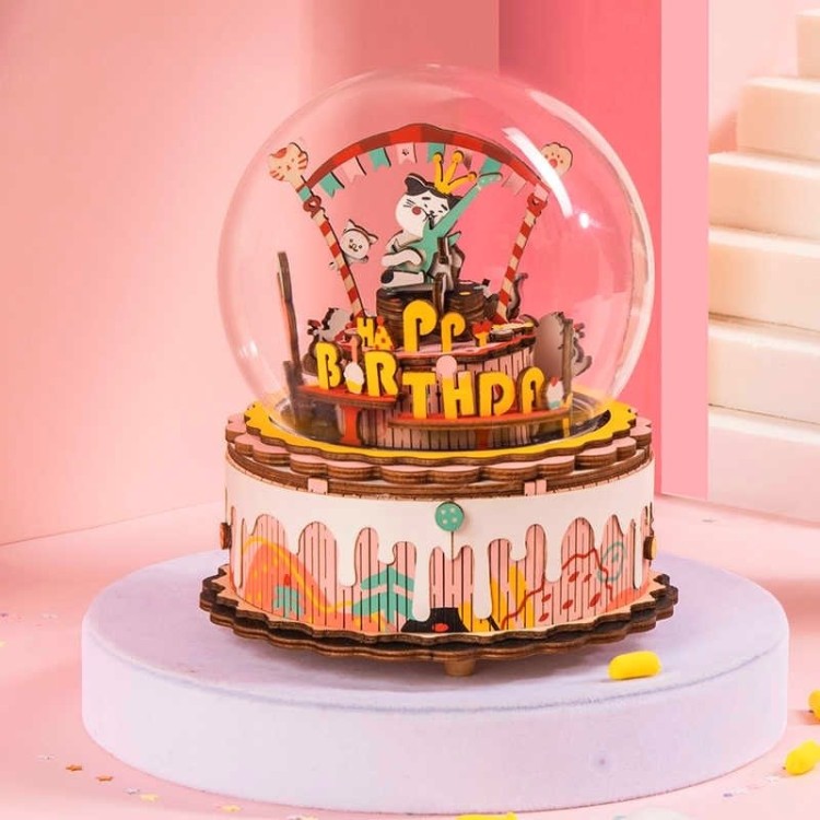 Pozytywka Tort drewniany model 3D DIY Robotime 3