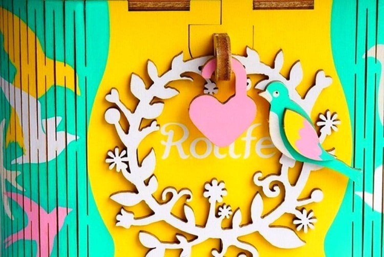 Pozytywka Balerina w drewnianej szkatułce DIY Robotime 8