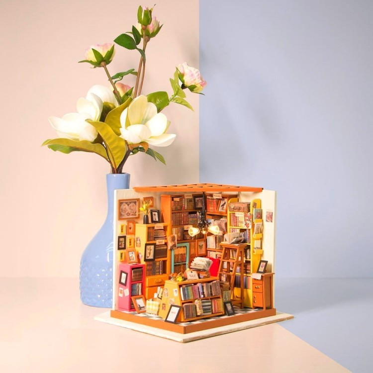 Biblioteka Sama DIY mini domek model 3D Robotime 7