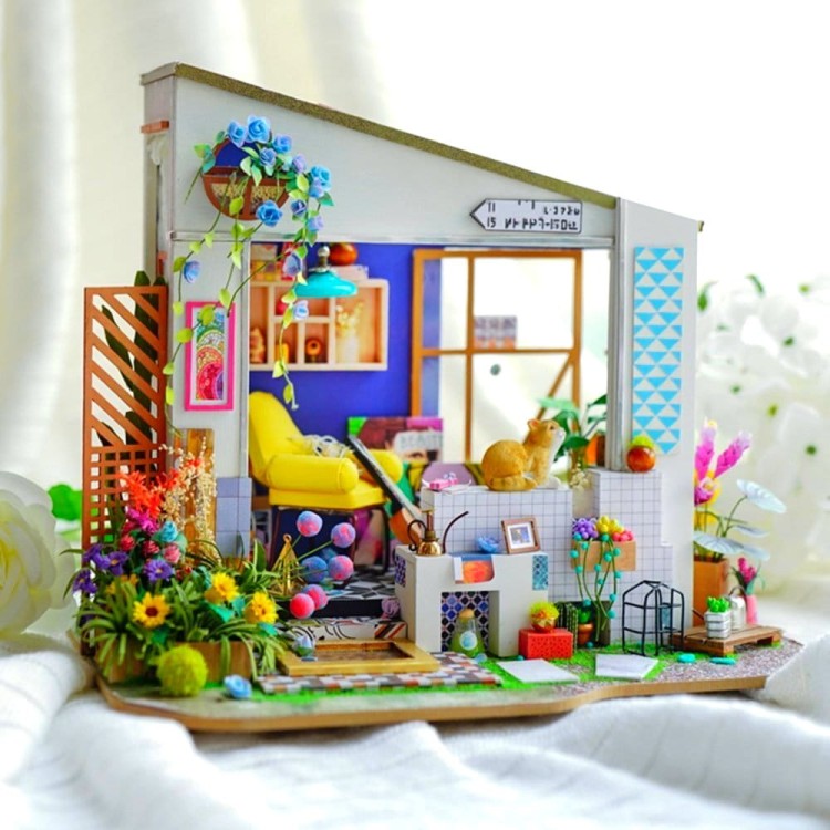 Domek z gankiem DIY mini domek model 3D Robotime