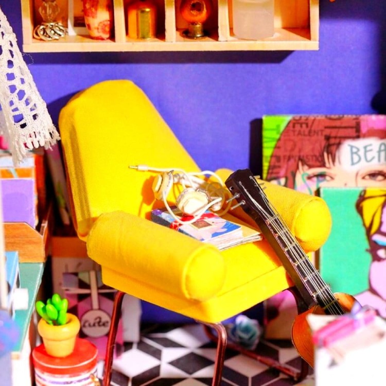 Domek z gankiem DIY mini domek model 3D Robotime 5