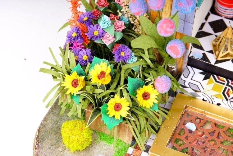 Domek z gankiem DIY mini domek model 3D Robotime 6