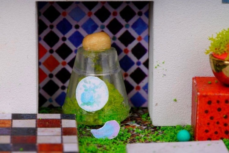 Domek z gankiem DIY mini domek model 3D Robotime 10