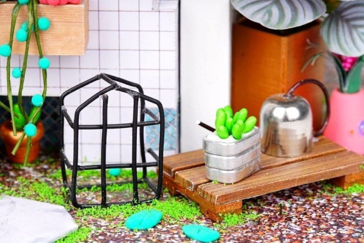 Domek z gankiem DIY mini domek model 3D Robotime 12