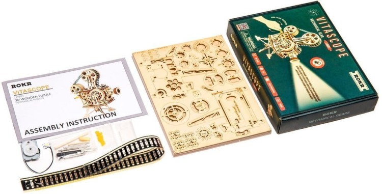 Projektor filmowy model 3D DIY Robotime 9