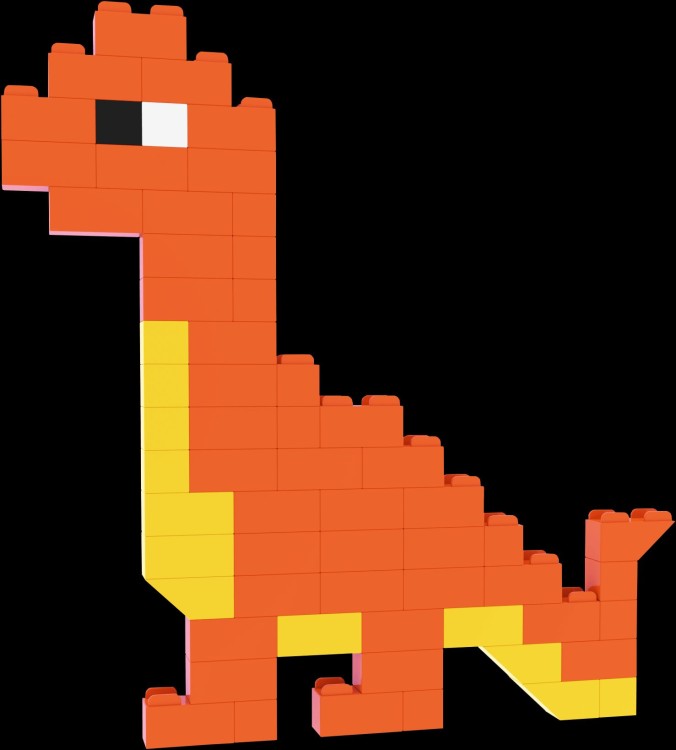 Klocki konstrukcyjne Dinozaury - 750 el. -  The Little Architect 5