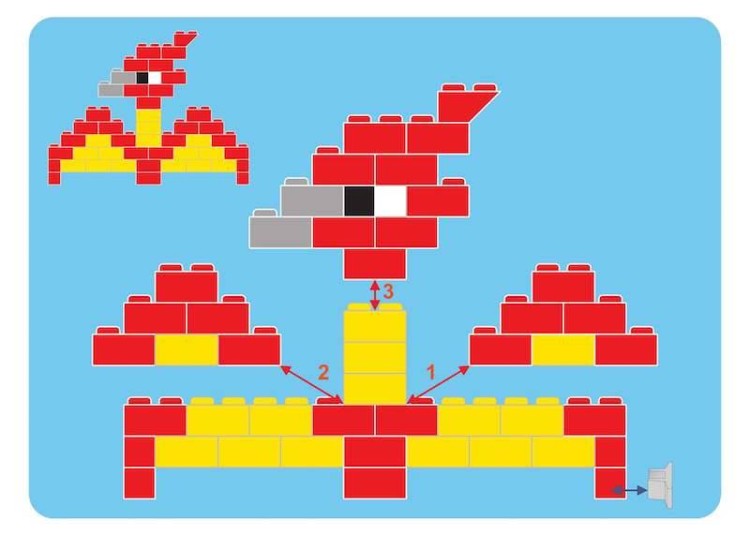 Klocki konstrukcyjne Dinozaury - 750 el. -  The Little Architect 7