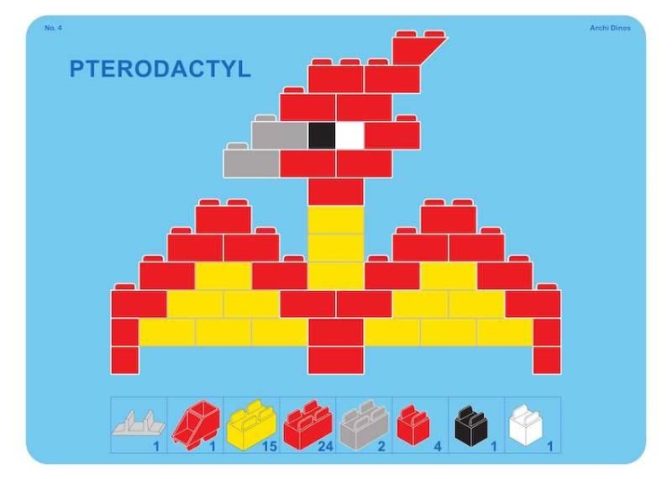 Klocki konstrukcyjne Dinozaury - 750 el. -  The Little Architect 14