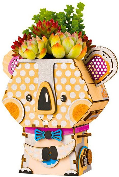 Drewniana doniczka Koala puzzle 3D DIY Robotime
