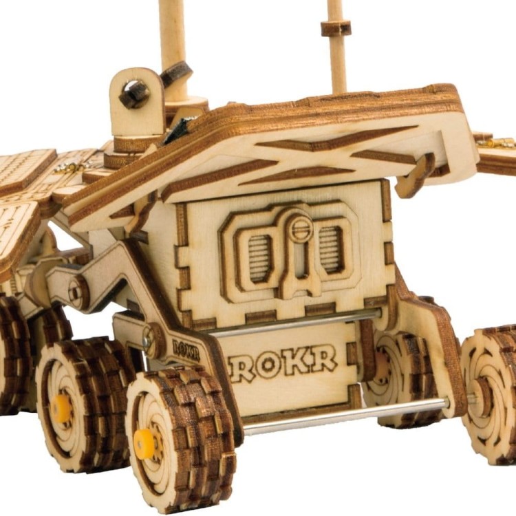 Drewniany pojazd Vagabond na energię słoneczną - model 3D Robotime 2