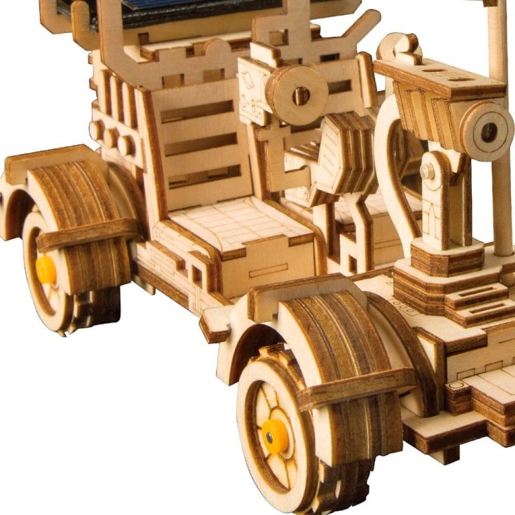 Drewniany pojazd Łazik na energię słoneczną - model 3D Robotime 2