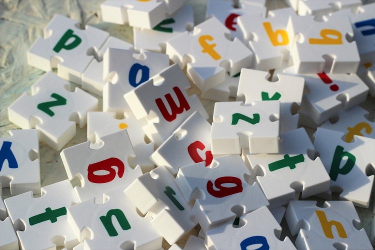 Klocki konstrukcyjne Muzyka i litery 132 el.  Wise 9