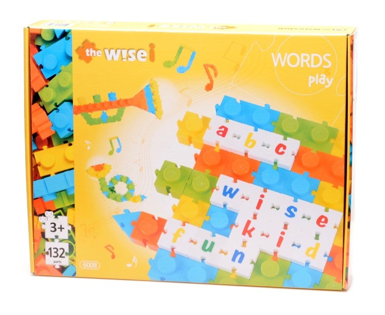 Klocki konstrukcyjne Muzyka i litery 132 el.  Wise