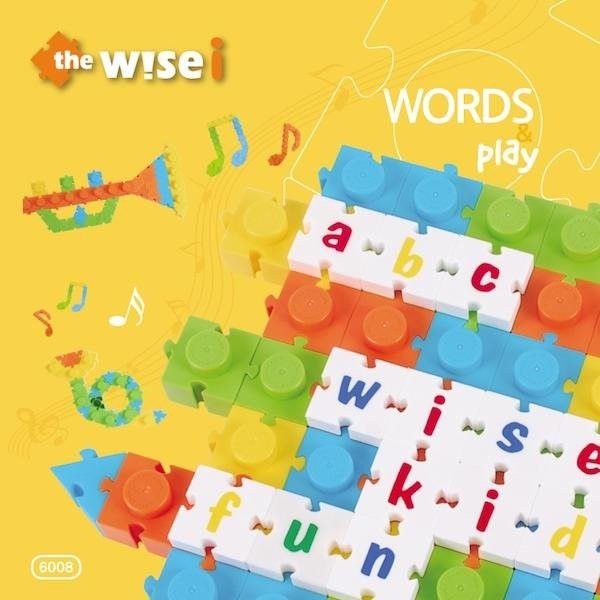 Klocki konstrukcyjne Muzyka i litery 132 el.  Wise 10