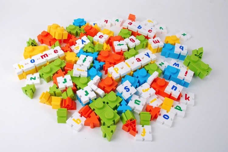 Klocki konstrukcyjne Muzyka i litery 132 el.  Wise 11