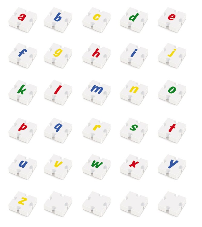 Klocki konstrukcyjne Muzyka i litery 132 el.  Wise 12