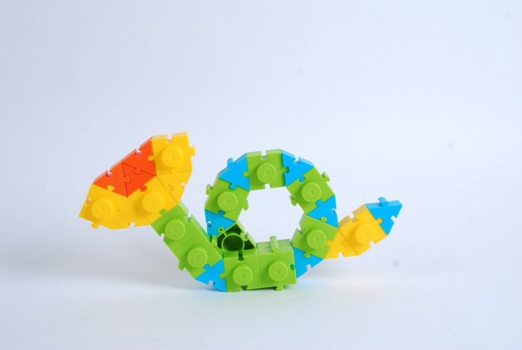 Klocki konstrukcyjne Muzyka i litery 132 el.  Wise 14