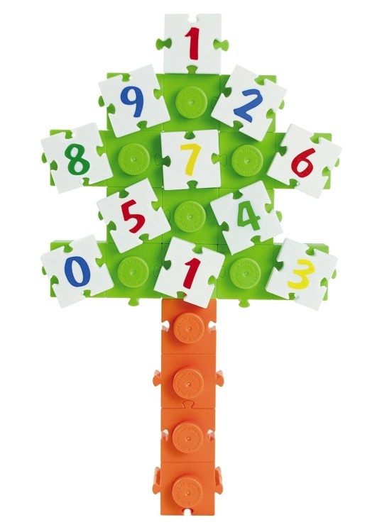 Klocki konstrukcyjne Zwierzęta i cyfry 136 el.  Wise 5