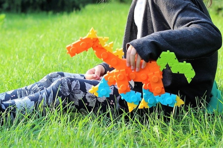 Klocki konstrukcyjne Zwierzęta i cyfry 136 el.  Wise 6