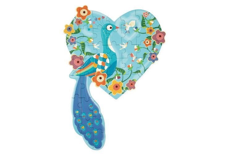 Puzzle konturowe SERCE 40 elementów Scratch 1