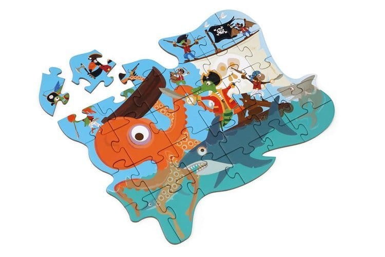 Puzzle konturowe PIRACI 29 elementów Scratch 1