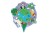 Puzzle konturowe MAPA ŚWIATA 45 elementów Scratch 1