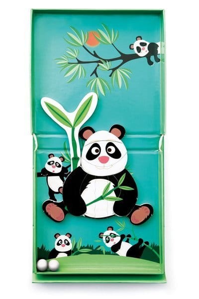 Puzzle magnetyczne i tor dla kulek Panda 2w1 Scratch 1