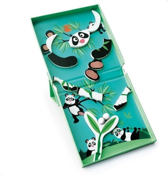 Puzzle magnetyczne i tor dla kulek Panda 2w1 Scratch 2