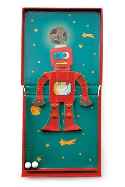 Puzzle magnetyczne i tor dla kulek Robot 2w1 Scratch 2
