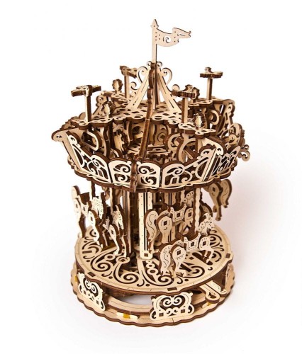 Karuzela model mechaniczny do składania 305 el. Ugears