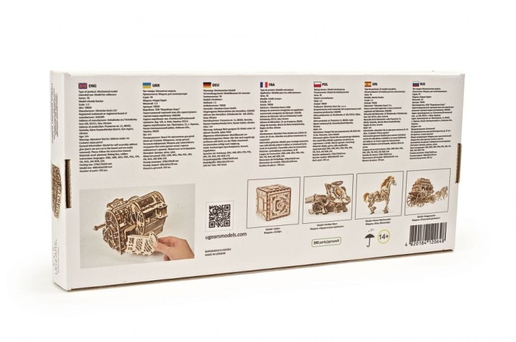 Kasa fiskalna model mechaniczny do składania 405 el. Ugears 15