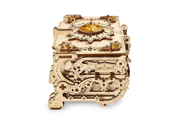 Bursztynowa szkatułka model mechaniczny do składania 189 el. Ugears 3