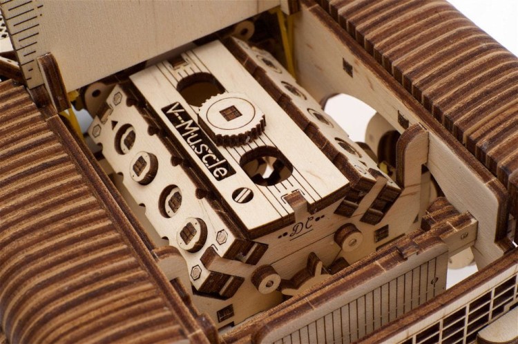 Kabriolet marzeń model mechaniczny do składania 739 el. Ugears 7