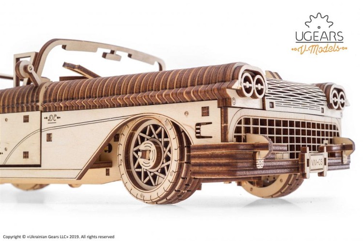 Kabriolet marzeń model mechaniczny do składania 739 el. Ugears 4