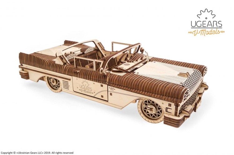 Kabriolet marzeń model mechaniczny do składania 739 el. Ugears 6