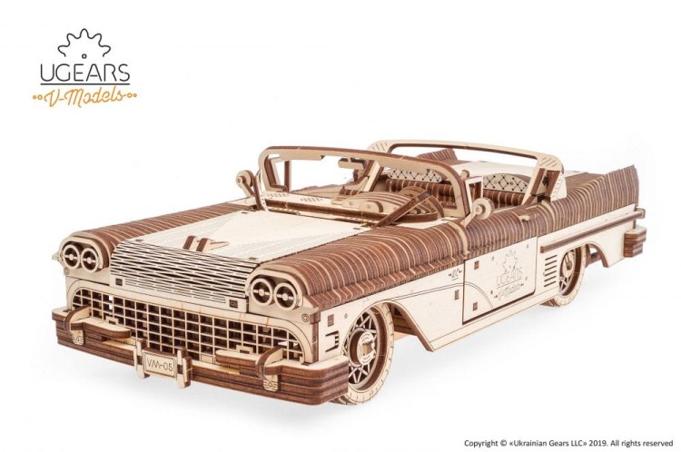 Kabriolet marzeń model mechaniczny do składania 739 el. Ugears