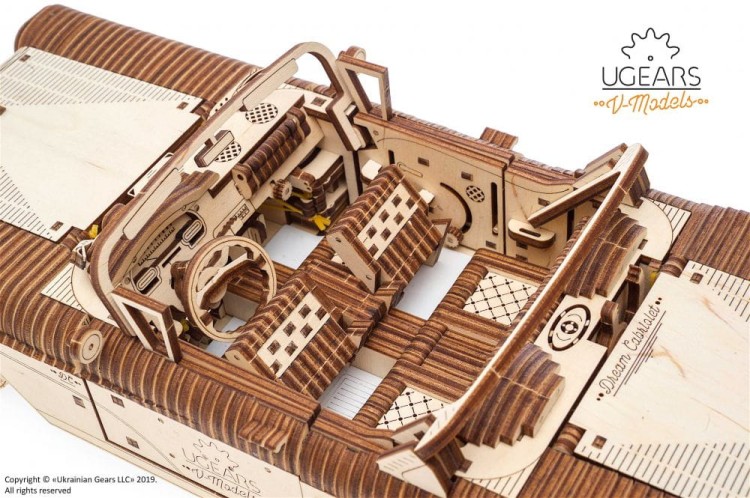 Kabriolet marzeń model mechaniczny do składania 739 el. Ugears 14