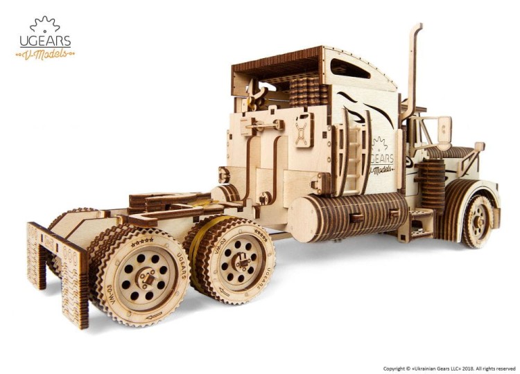 Ciągnik VM-03 TIR model mechaniczny do składania 541 el. Ugears 2