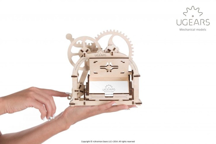 Mechaniczna szkatułka model mechaniczny do składania 61 el. Ugears 9