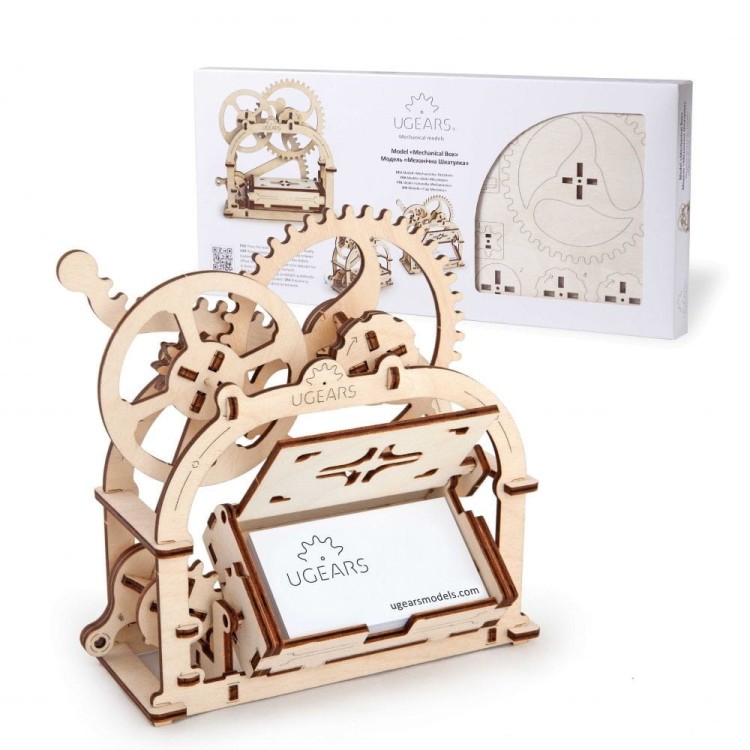 Mechaniczna szkatułka model mechaniczny do składania 61 el. Ugears
