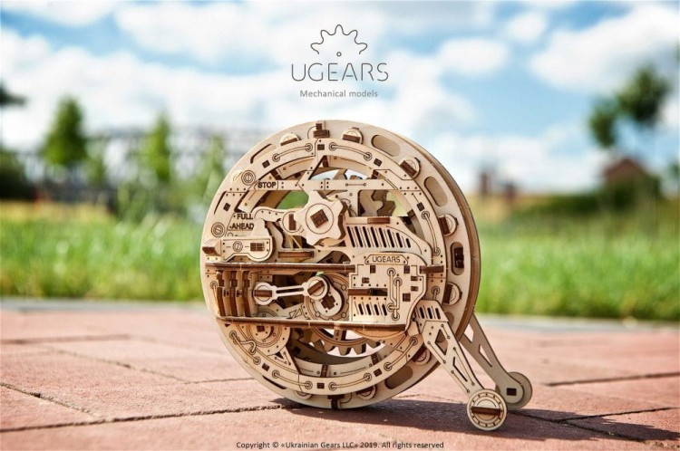 Jednokołowiec model mechaniczny do składania 300 el. Ugears 1