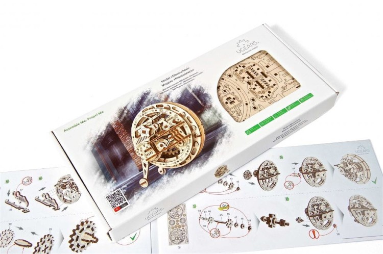 Jednokołowiec model mechaniczny do składania 300 el. Ugears 5