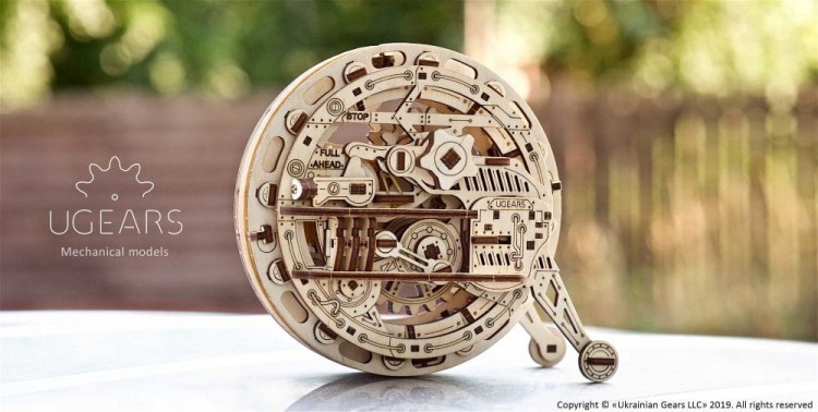 Jednokołowiec model mechaniczny do składania 300 el. Ugears 7