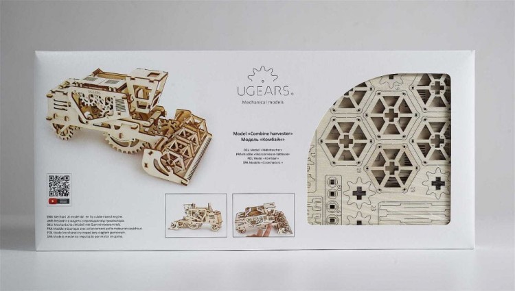 Kombajn żniwny model mechaniczny do składania 154 el. Ugears 7