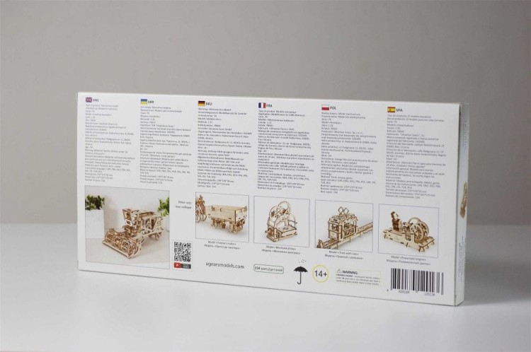 Kombajn żniwny model mechaniczny do składania 154 el. Ugears 8