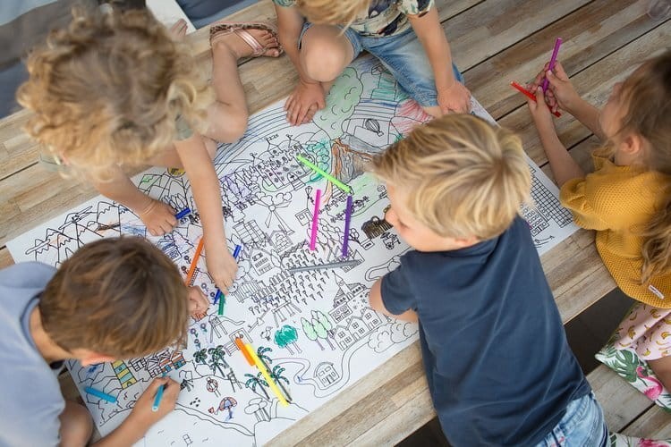 Kolorowanka z materiału podłogowa 100x60 cm BS Toys 1