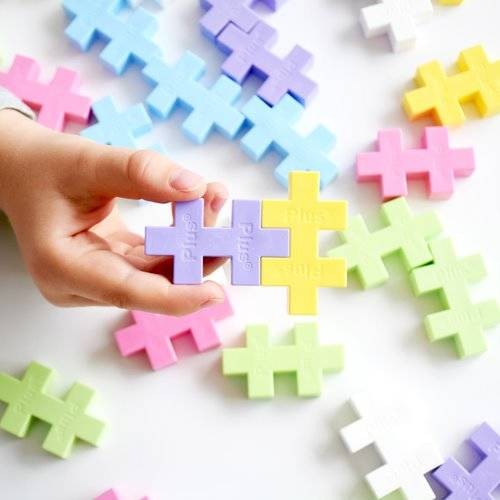 klocki plus-plus konstrukcyjne midi 100 elementów PASTEL 1