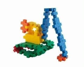 klocki konstrukcyjne plus-plus MIDI 60 el BASIC + płytka Learn to build 4